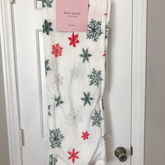 Kate Spade Snowflake Throw